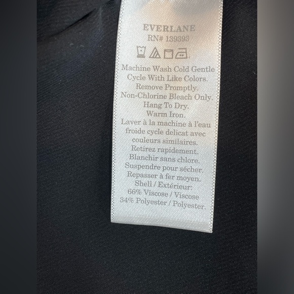 NWOT Everlane The City Stripe Midi Dress in Black Size 4 - Picture 14 of 16